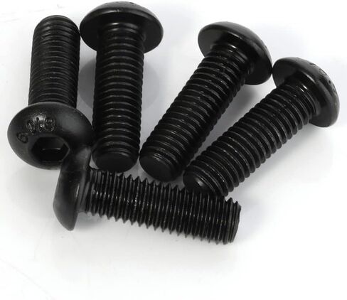 1/4-20 x 3/4" Button Head Socket Cap Screws, Allen Socket Drive, Alloy Steel Class 10.9, Fully Threaded, 100 PCS in Saudi Arabia