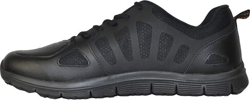 VANGELO Professional Slip Resistant Men Work Sneaker Shoe for Food Service Health Care Nurse Nick and Jimmy Black in Kuwait
