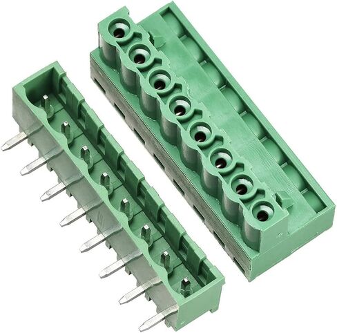 Eborsi 2EDG 6 Sets 8-Pin (8 Pole) 5.08mm الملعب المكونات في المسمار محطة كتلة موصل (دبوس الزاوية اليمنى) PCB جبل DIY، الأسهم الأمريكية in Kuwait