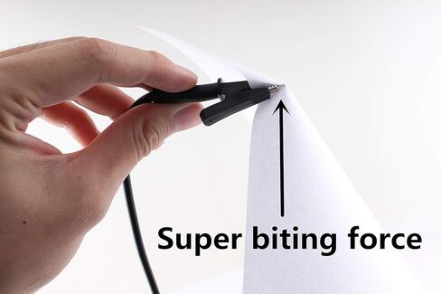 مقاطع التمساح Eiechip الكهربائية، شرائح التمساح مع كابل اختبار الأسلاك مقاطع مزدوجة الأطراف، مقاطع التمساح كابل اختبار معزول 5 ألوان 5 قطع 45 بوصة in Kuwait