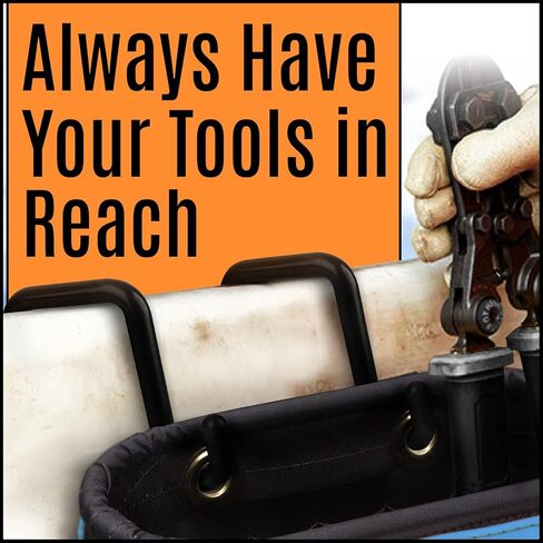 [عبوتان] خطافات دلو Lineman لتأمين مريلة الأدوات أو الحقيبة البيضاوية تناسب دلاء الشفاه مقاس 2 بوصة - خطافات Lineman متينة وآمنة وسهلة الاستخدام - حامل أدوات دلو Lineman لجميع المواسم - ملحقات Lineman in Kuwait