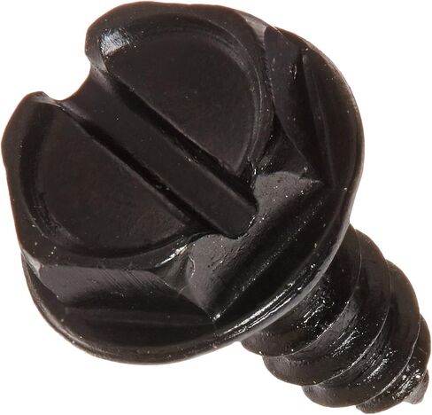 Small Parts 0606ABSWB Steel Sheet Metal Screw, Black Oxide Finish, Hex Washer Head, Slotted Drive, Type AB, #6-20 Thread Size, 3/8" Length (Pack of 100) in Saudi Arabia