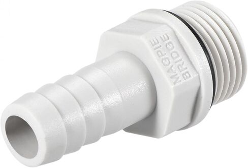 Uxcell PVC خرطوم تركيب موصل محول 16 مم أو 5/8 "شائك x G3/4 أنبوب ذكر 2 قطعة in Kuwait