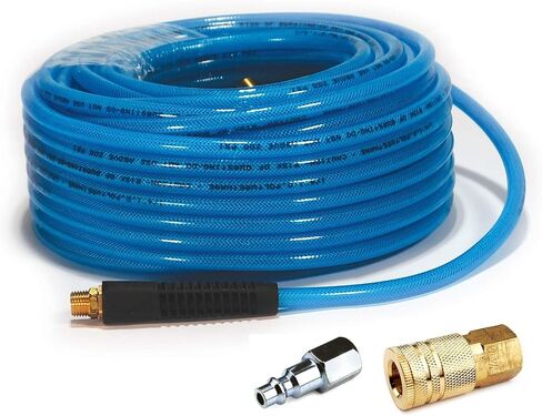 Primefit PU141002C-B 1/4-Inch x 100-Feet Polyurethane Air Hose with Coupler/Plug (Max 200-PSI Pressure) in Saudi Arabia