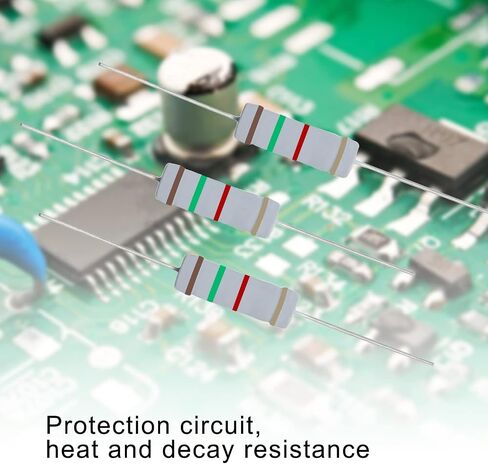 Aopin 20K Ohm Metal Oxide Film Resistor, ±5% Tolerance High-Accuracy 5 Watt Resistor for Electronic Circuit, Alternative Resistance for DIY Projects & Experiments 20 Pcs in Saudi Arabia