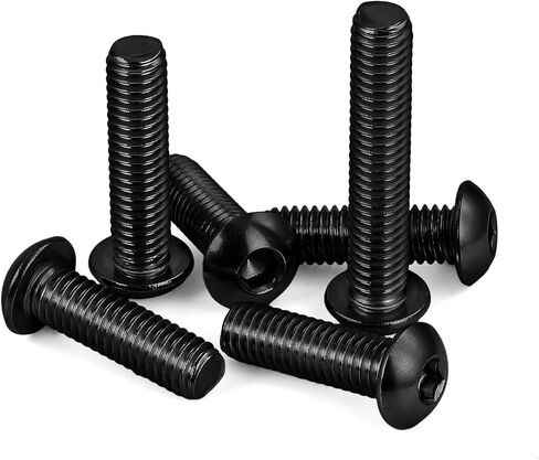 1/4-20 x 1" Button Head Socket Cap Screws, Allen Socket Drive, Alloy Steel Class 10.9, Fully Threaded, 100 PCS in Saudi Arabia