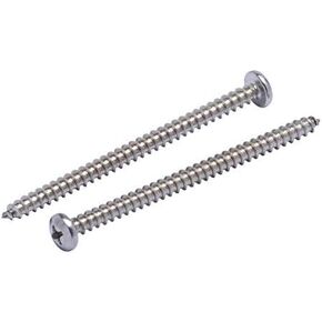 10 X 3" Stainless Pan Head Phillips Wood Screw, (25 Pack), 18-8 (304) Stainless Steel Screws by Bolt Dropper Corrosion Resistant Deep Cut Drive Pan Head in Kuwait
