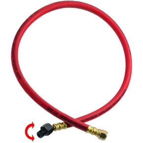 Heavy- Duty Rubber Air Whip Hose Swivel & Rotate Ball Fitting 1/4" in Saudi Arabia