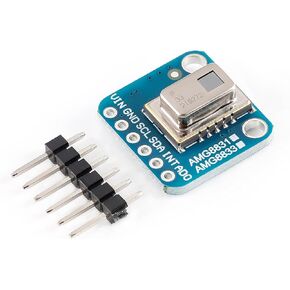 JESSINIE AMG8833 8 * 8 IR Thermal Imager Sensor Module Infrared Thermal Camera Sensor Detector 0℃~80℃ 8x8 Infrared Camera Module Array Board IIC I2C 3-5V for Arduino Raspberry Pi in Kuwait