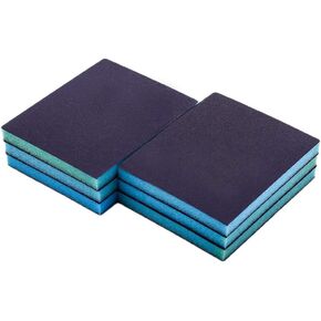 Biaungdo 220 Grit Sanding Sponge Washable&Reusable Sanding Blocks,Wet Dry Sanding Sponges Blue 6pcs
