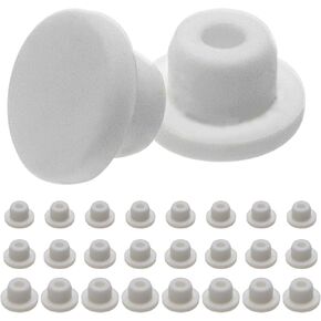 Rrina 24Pcs Silicone Hole Plug Waterproof Plug Tube Plugs Hole Plug 3 Sizes Fit for 14mm 15mm 16mm Bathtub Hole White in Saudi Arabia