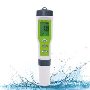 AEROSPRING 3-in-1 Waterproof Multifunction Digital Meter, Measures Electrical Conductivity (EC), pH and Temperature Functions Specially Designed for Hydroponic Systems in Saudi Arabia