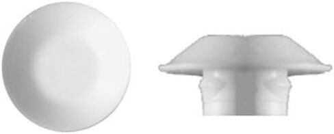 Rexka 100pcs 1/4" White Plastic Flush Type Hole Plugs 1/2" Head in Saudi Arabia
