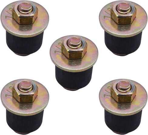 5 عبوات من قابس توسيع مطاطي من HABIIID 7/8 بوصة إلى 1 بوصة (22 مم - 25 مم) قابس تجميد مطاطي، استبدال 570-004، أسود in Kuwait