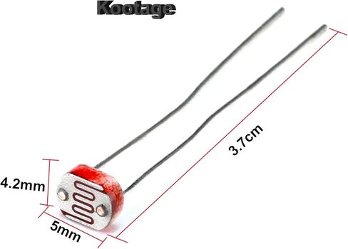 Kootage 50 قطعة Photoresistor صور ضوء المقاوم الحساسة ضوء يعتمد المقاوم GM5539 5539 in Kuwait