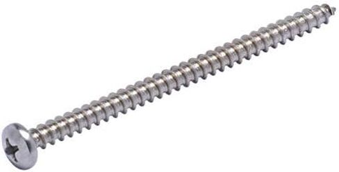 10 X 3" Stainless Pan Head Phillips Wood Screw, (25 Pack), 18-8 (304) Stainless Steel Screws by Bolt Dropper Corrosion Resistant Deep Cut Drive Pan Head in Kuwait