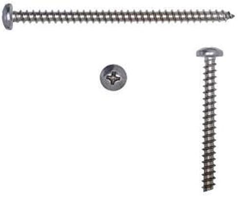 10 X 3" Stainless Pan Head Phillips Wood Screw, (25 Pack), 18-8 (304) Stainless Steel Screws by Bolt Dropper Corrosion Resistant Deep Cut Drive Pan Head in Kuwait