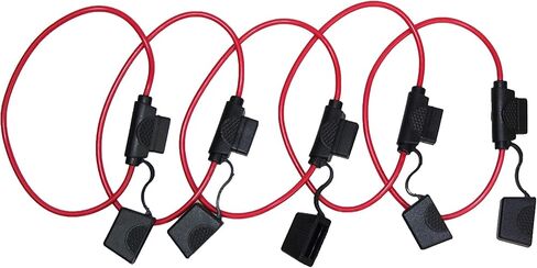 حامل مصهر للسيارة 30A مصهر مجرف و12AWG كابل 5 قطع 30A مصهر مجرف 10 قطع حزمة بيع (30A) in Kuwait