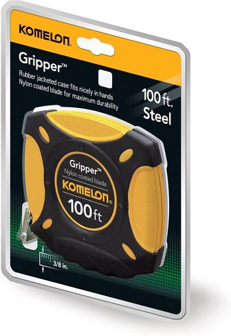 Komelon 9905 Gripper Closed Case Long Steel Tape Measure, Black, 50-Feet in Saudi Arabia