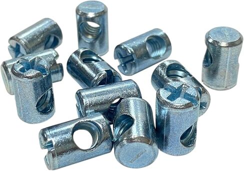 1/4 "-20 قبالة مركزية متقاطعة وتد صواميل أسطوانية مشقوقة محرك فيليبس الهجين 5/8" ارتفاع - مجموعة من 12 in Kuwait