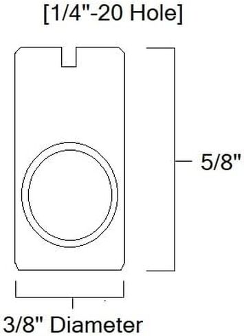 1/4 "-20 قبالة مركزية متقاطعة وتد صواميل أسطوانية مشقوقة محرك فيليبس الهجين 5/8" ارتفاع - مجموعة من 12 in Kuwait