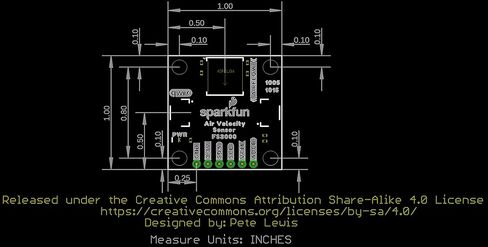 مستشعر سرعة الهواء SparkFun Breakout-FS3000-1005 (Qwiic) - لوحة التوصيل والتشغيل مع نطاق وحدة الاتصال Qwiic من 0-7.2 متر/الثانية (0-16.2 ميل في الساعة) - إخراج رقمي للمستشعر القائم على نابعة حرارية بدقة 12 بت in Saudi Arabia