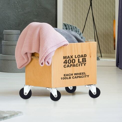 4 Pack Swivel Stem Caster w/ 2" Hard Rubber Wheel 3/8" threaded stem 1.1" Stem Length Heavy Duty in Kuwait