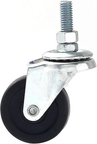 4 Pack Swivel Stem Caster w/ 2" Hard Rubber Wheel 3/8" threaded stem 1.1" Stem Length Heavy Duty in Kuwait