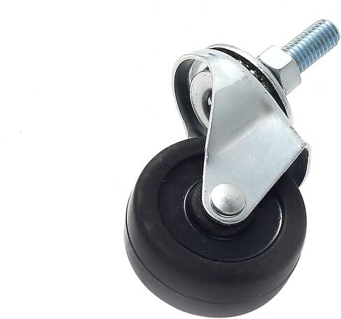 4 Pack Swivel Stem Caster w/ 2" Hard Rubber Wheel 3/8" threaded stem 1.1" Stem Length Heavy Duty in Kuwait