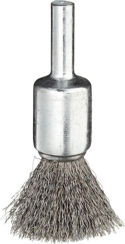 فرشاة طرف سلك ويلر، طرف صلب، ساق دائرية، فولاذ، سلك مجعد، قطر 1/2 بوصة، قطر السلك، 0.006 بوصة، مقبض 1/4، 25000 دورة في الدقيقة (عبوة من 1) in Kuwait
