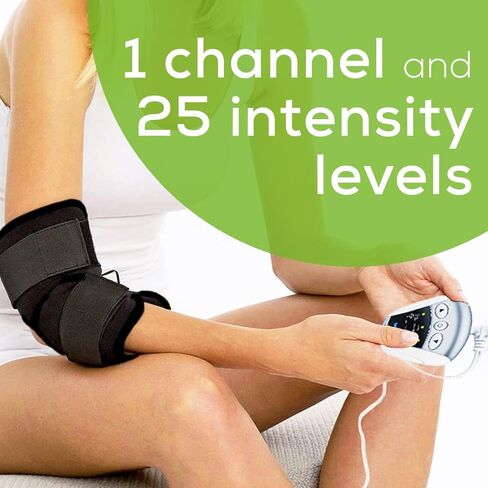 جهازالتحفيز الكهربائي للعصب تحت الجلد (Tens) 2 في 1 للركبة والمرفق ذو أسوار أكمام عالمية، EM34 من بيورر in Kuwait