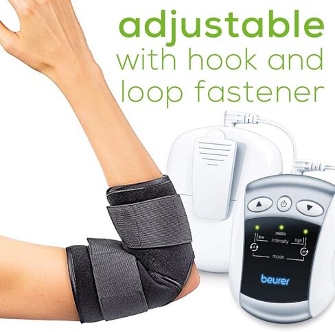جهازالتحفيز الكهربائي للعصب تحت الجلد (Tens) 2 في 1 للركبة والمرفق ذو أسوار أكمام عالمية، EM34 من بيورر in Kuwait