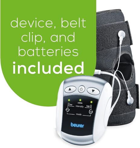 جهازالتحفيز الكهربائي للعصب تحت الجلد (Tens) 2 في 1 للركبة والمرفق ذو أسوار أكمام عالمية، EM34 من بيورر in Kuwait