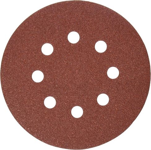 DEWALT DW4314 5-Inch 8 Hole 220 Grit Hook and Loop Random Orbit Sandpaper (25-Pack) in Saudi Arabia