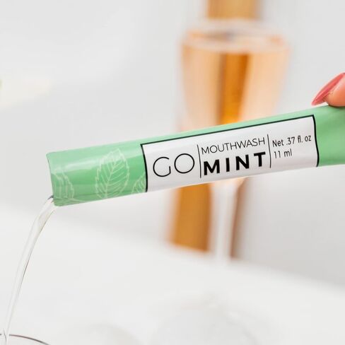 BOLD Mint GO Travel Size Mouthwash Packets BOLD Mint – Individual Mini Mouthwash for Fresh Breath - Smart Packet Design to reduce travel bottle waste -BOLD Mint Flavored Portable Travel Mouthwash Bulk in Saudi Arabia
