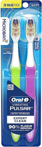 اورال بي فرشاة اسنان بشعيرات ناعمة من بولسار، عدد 2 (قد تختلف الالوان) in Kuwait