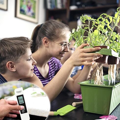 جهاز اختبار المياه الرقمي 3 في 1 TDS (مقياس TDS، درجة الحرارة ومقياس EC)، 0-9999 جزء في المليون مقياس دقيق وموثوق به للزراعة المائية، جودة مياه الشرب، الصنبور، البئر، حمام السباحة، حوض السمك in Kuwait