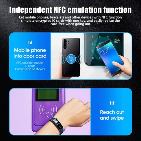 Rfid ID Card Reader Copier, IcopyX100 Rfid 125kHz ID Card Copier New Rfid Duplicator NFC Key Writer with Writable T5577 RFID Cards and Key Fob Tags Handheld RFID Reader for Door Access Control in Saudi Arabia