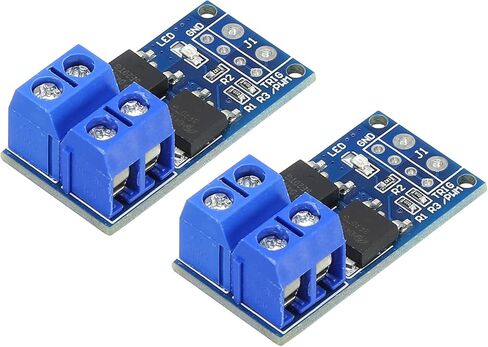 MECCANIXITY DC 5-36V 15A، وحدة محرك مفتاح تشغيل MOS مزدوجة عالية الطاقة، مفتاح منظم قابل للتعديل، حزمة التحكم في سطوع المصباح مكونة من 2 in Kuwait