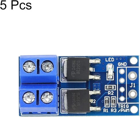 MECCANIXITY DC 5-36V 15A، وحدة محرك مفتاح تشغيل MOS مزدوجة عالية الطاقة، مفتاح منظم قابل للتعديل، حزمة التحكم في سطوع المصباح مكونة من 2 in Kuwait