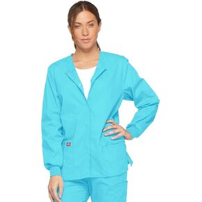 Dickies EDS Signature Scrubs for Women, Snap Front Scrub Jacket in Soft Brushed Poplin 86306