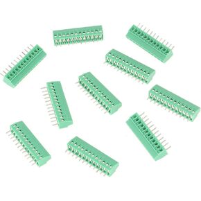 10 قطعة موصلات كتلة المحطة، 12 دبوس 2.54 مم درجة تركيب الطاقة PCB برغي موصل كتلة المحطة الخضراء in Kuwait
