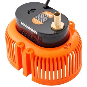 مضخة غطاء حمام السباحة VEVOR، 1/10 HP 540 GPH مضخة غاطسة غاطسة، مضخة إزالة المياه لتصريف حمام السباحة مع 3 محولات خرطوم | خرطوم صرف 16 قدم | سلك كهرباء 25 قدم، برتقالي in Kuwait
