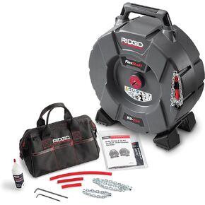 RIDGID FlexShaft K9-204+ Drain Cleaning Machine for 2" to 4" Pipe, Professional Wall-to-Wall Drain Cleaning Machine with 70' of 5/16" FlexShaft Cable in Kuwait