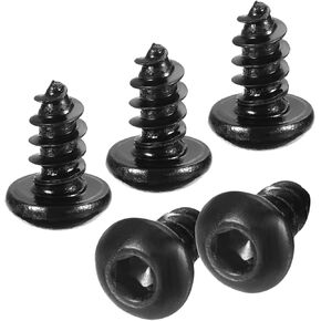 uxcell Hex Socket Self Tapping Screws, M4 x 10mm Carbon Steel Wood Screw 400pcs