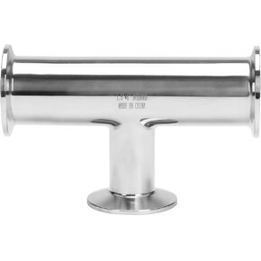 DERNORD Reducing Clamp Tee 3 Way Stainless Steel 304 Sanitary Fitting (Pipe OD: 1.5 inch x 1.5 inch x 1 inch) in Kuwait