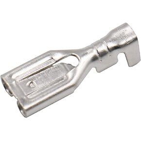 Baomain Female Spade Quick Splice Crimp Terminals 6.3mm Crimp Connector Non Insulated Pack of 100