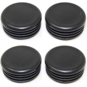 1.5" Round Tubing Plastic Black Hole Plug End Cap, 1.5 inch OD Tube Pipe Cover Plug, Heavy Duty Plastic Plug Cap Insert, Durable Chair Glide (4) in Saudi Arabia