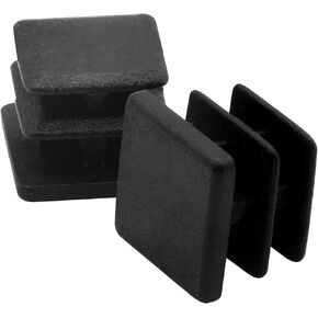 12 Pcs 1-1/4" Square Plastic Plug, Black Square Plastic End Cap Furniture Finishing Plug for Pipe Post, Chairs and Furniture in Kuwait