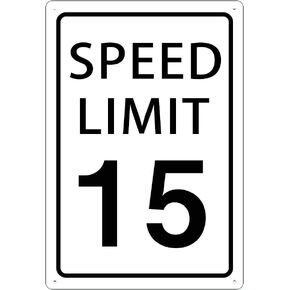 Speed Limit 0 Mph Sign, Novelty Metal Sign Slow Down Sign Warning Traffic Sign for Road and Street Sign 8X12inch